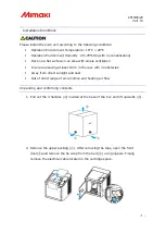 Preview for 3 page of MIMAKI Sindoh 3DFF-222 Installation Manual