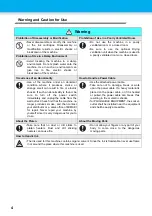 Preview for 4 page of MIMAKI TPC-1000 Safety Precautions