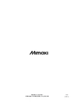 Предварительный просмотр 262 страницы MIMAKI TS34-1800A Maintenance Manual