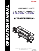 MIMAKI TS500-1800 Operation Manual preview