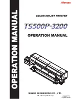 MIMAKI TS500P-3200 Operation Manual preview