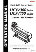 MIMAKI UCJV150-160 Operation Manual preview