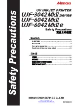 Preview for 1 page of MIMAKI UJF-3042 MkII Manual