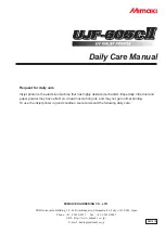 MIMAKI UJF-605CII Daily Care Manual preview