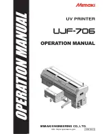 MIMAKI UJF-706 Operation Manual preview