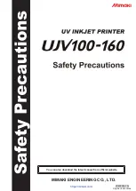 Preview for 1 page of MIMAKI UJV100-160 Safety Precautions