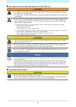 Preview for 8 page of MIMAKI UJV100-160 Safety Precautions