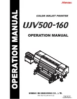 Preview for 1 page of MIMAKI UJV500-160 Operation Manual