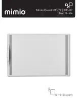 Preview for 1 page of Mimio MimioBoard ME-77 User Manual