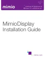 Mimio MimioDisplay 550T Installation Manual preview