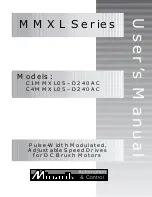 Preview for 1 page of Minarik C1MMXL05-D240AC User Manual