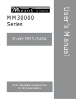 Preview for 1 page of Minarik MM30000 Series User Manual