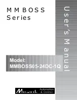 Preview for 1 page of Minarik MMBOSS Series User Manual