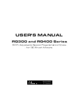 Preview for 1 page of Minarik RG300 Series User Manual