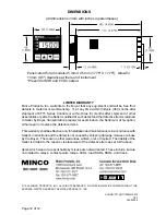 Preview for 12 page of Minco CT15 Series Instructions Manual