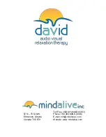 Предварительный просмотр 28 страницы mind alive David Delight Plus Operator'S Manual