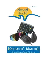 Preview for 1 page of mind alive David Delight Operator'S Manual