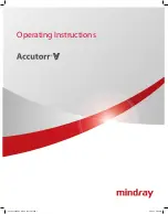 Preview for 1 page of Mindray Accutorr V Operating Instructions Manual