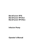 Mindray BeneFusion VP5 Operator'S Manual preview