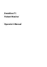 Mindray BeneView T1 Operator'S Manual preview