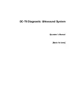 Mindray DC-T6 Operator'S Manual preview