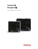 Preview for 1 page of Mindray Passport 12 Quick Reference Manual