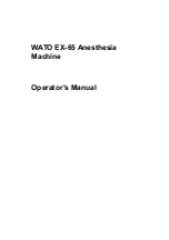 Mindray WATO EX-65 Operator'S Manual preview