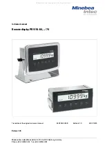 Minebea Intec PR 5110/60 Instrument Manual preview