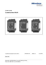 Minebea Intec PR 5211 Series Instrument Manual preview