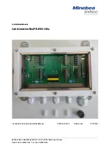 Preview for 1 page of Minebea Intec PR 6130/34Sa Installation Manual