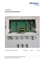 Minebea Intec PR 6130/64Sa Installation Manual preview