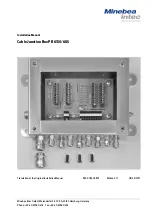 Preview for 1 page of Minebea Intec PR 6130/68S Installation Manual