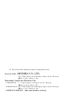 Preview for 32 page of Minebea CSD-815B-73 Instruction Manual