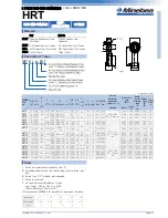 Minebea Rod End Bearing HRT Specification Sheet preview