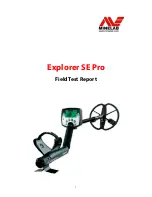 Preview for 1 page of Minelab Explorer SE Pro Quick Manual