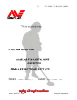 Preview for 25 page of Minelab F1A4 Operator Instructions Manual