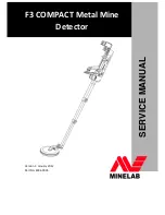 Minelab F3 COMPACT Metal Mine Service Manual предпросмотр