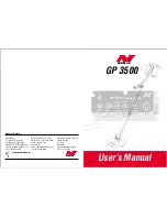 Preview for 1 page of Minelab GP 3500 User Manual