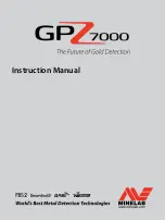 Preview for 1 page of Minelab gpz 7000 Instruction Manual