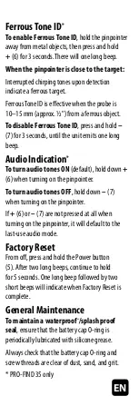 Preview for 4 page of Minelab PRO-FIND 15 User Manual