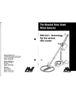 Preview for 1 page of Minelab Relic Hawk Instruction Manual