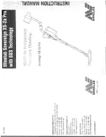 Preview for 1 page of Minelab Sovereign XS-2a Pro Instruction Manual