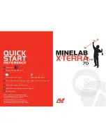 Minelab X-Terra 70 Quick Start & Reference Manual preview