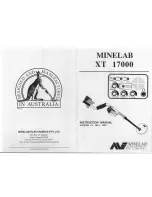 Minelab XT 1700 Instruction Manual preview