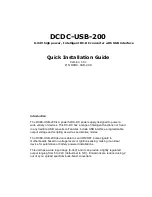 Предварительный просмотр 1 страницы mini-box DCDC-USB-200 Quick Installation Manual