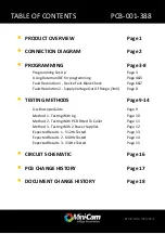 Предварительный просмотр 2 страницы Mini?Cam PCB-001-388 Technical Support Document