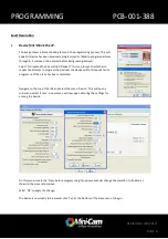 Предварительный просмотр 8 страницы Mini?Cam PCB-001-388 Technical Support Document