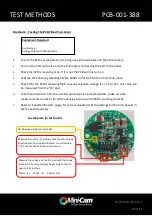 Предварительный просмотр 13 страницы Mini?Cam PCB-001-388 Technical Support Document