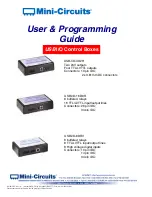 Mini-Circuits USB-I/O-16D8R User & Programming Manual preview