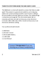 Preview for 2 page of Mini Gadgets BB2Clock User Manual